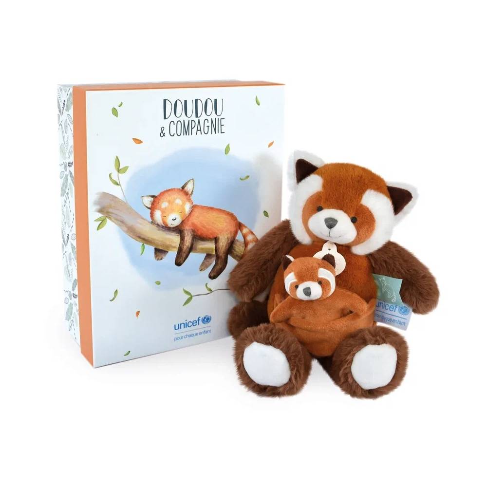 Мягкая игрушка Doudou et Compagnie "Панда с детенышем"